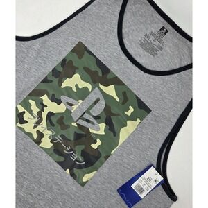 NEW PlayStation Gray and Camo Print Tank Top Men's Size 2XL XXL Sony NWT